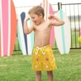 thumbnail image 4 of FORMRS Boys Swim Trunks Quick Dry Mesh Liner Boardshorts Sizes XS-XL, White Stars, 4 of 7