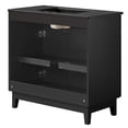 thumbnail image 5 of Modway Miles 36" Wood Bathroom Vanity with Tapered Legs in Black, 5 of 11