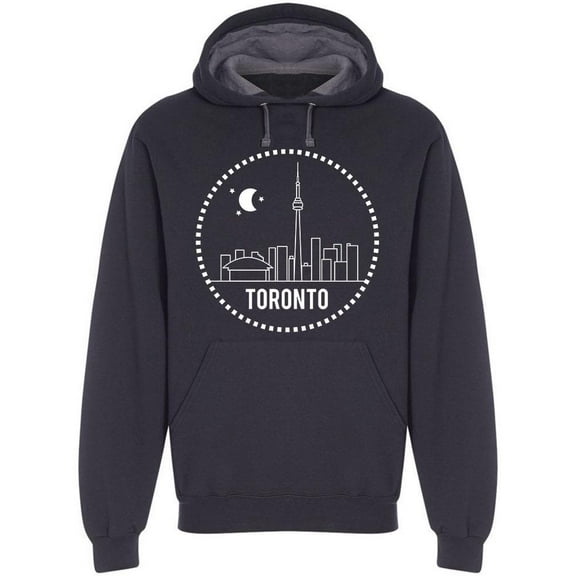 Toronto City, Night Hoodie Men -Image by Shutterstock, Male 3X-Large