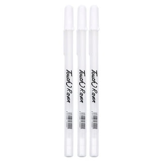 SDJMa White Pens, 6 Pack, White Gel Pens for Student, White Gel Pen, White  Ink Pen, White Pens for Black Paper, White Drawing Pens, White Art Pen