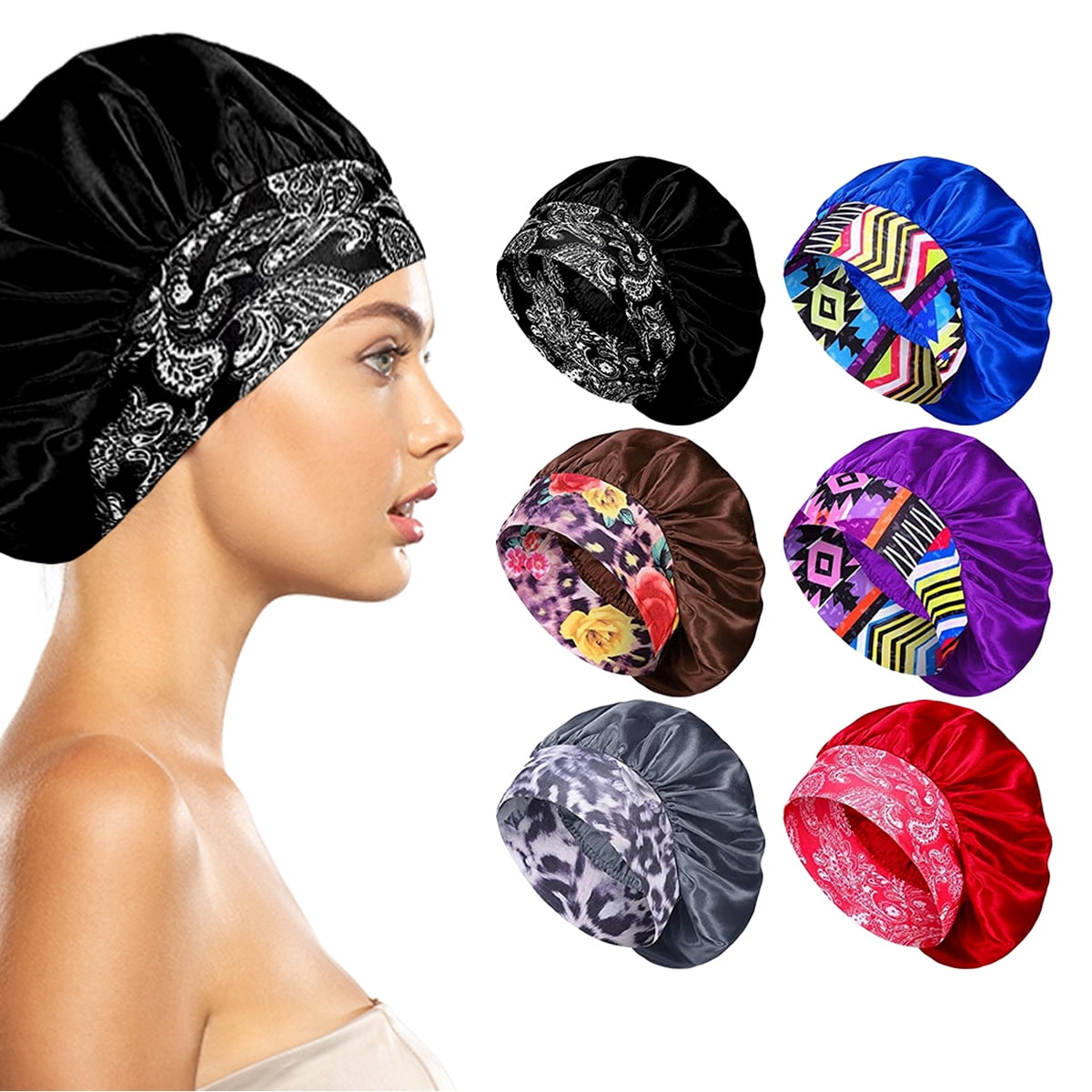 Women's Silky Satin Head Scarf Hair 