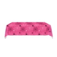 thumbnail image 3 of 2 Pack Web Print Plastic Halloween Tablecloth 43 x 71 Inch – Disposable Tablecloth Cover with Spiderweb Design, Ideal for Birthday, Themed Events & Halloween Party Decor (Hot Pink), 3 of 7