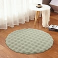 thumbnail image 5 of Btomtd 20" Round Area Rug for Living Room, Soft Floor Cushion Carpet, Decorative Doormat for Sofa and Coffee Table, Practrical Non-Slip Floor Mat for Daily Use, Green, 5 of 6