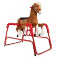 thumbnail image 1 of Rockin' Rider Lucky Talking Plush Spring Horse,Brown,40.00 X 24.00 X 38.00 Inches, 1 of 4