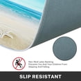 thumbnail image 3 of Sea Shells Beach Tropical Kitchen Rugs and Mats Non Skid Washable Set of 2, Palm Tree Summer Sun Kitchen Runner Rug, Farmhouse Kitchen Floor Mat Under Sink Mat Throw Rug for Doormat, 3 of 6