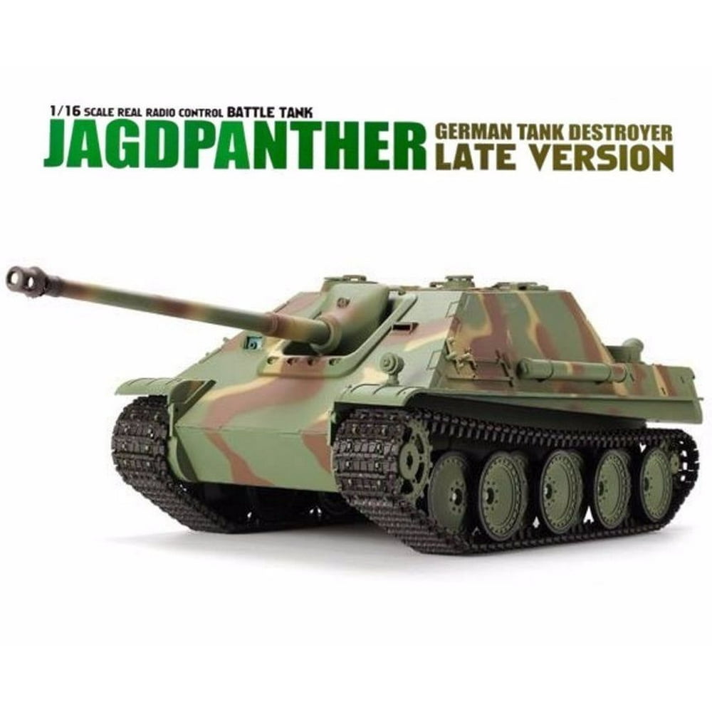 2.4Ghz Radio Control 1/16 German Jagdpanther RC Airsoft Battle Tank w/Sound & Smoke R/C RTR