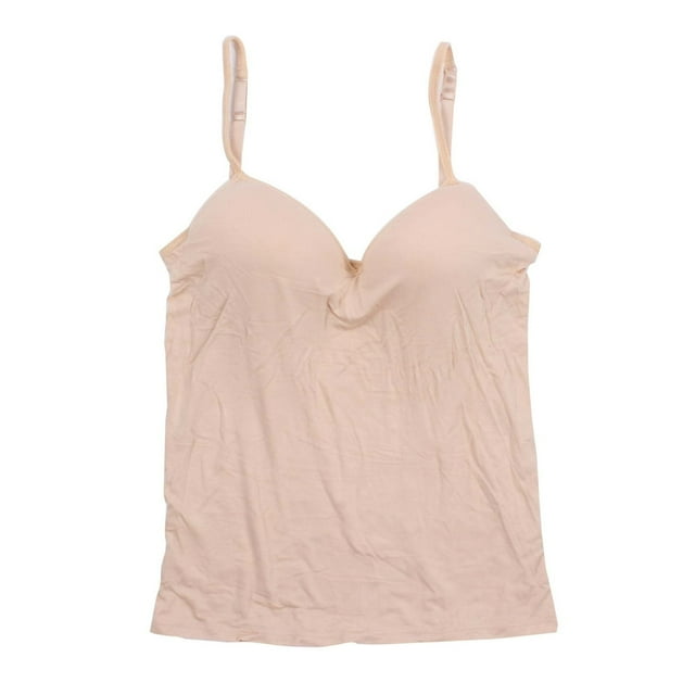 Débardeurs Soutien-Gorge en Modal pour Femme Bretelles Ajustables Soutien-Gorge Intégré Rembourré Soutien-Gorge Auto-Moulant Débardeurs Camisole