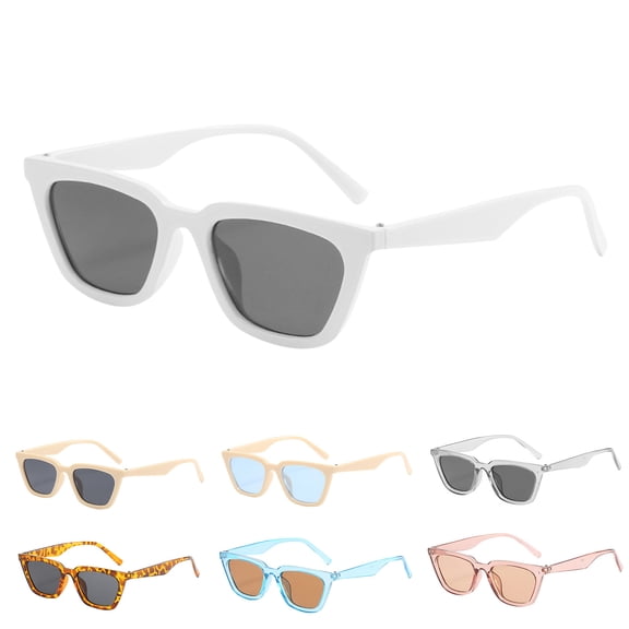 Only Moment Sunglasses Womens Plastic Vintage 90S Y2K Trendy Designer Sun Glasses Blue One Size