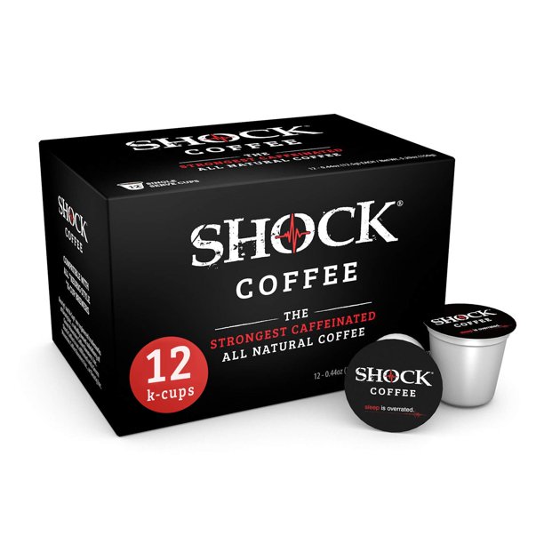 Shock Coffee, MediumDark Roast, Strong KCup Coffee, 12 ct Walmart
