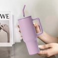 thumbnail image 2 of 40 oz Sublimation Tumbler with Handle Stainless Steel Insulated Tumblers Blanks Water Bottle Travel Cups, 2 of 4