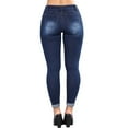 thumbnail image 3 of KDFJPTH Denim Women Pants Stretch Jeans Trousers Fitness Slim Hole Pencil Women's Jeans Womens Pants 14 Tall, 3 of 8