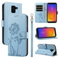 thumbnail image 4 of Flip Case for Samsung Galaxy J6 2018 (SM-J600), Card Holder and Kickstand, Shockproof and Scratch Resistant, Sky Blue, 4 of 24