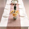 thumbnail image 3 of 4X Sparkly Rose Gold Sequin Table Runners 12X108 Inch Shimmer Table for Wedding Anniversary Birthday Table Cloth, 3 of 6