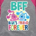 thumbnail image 3 of Blue Clues & You! - Blue's Friend Forever - Toddler And Youth Girls Raglan Graphic T-Shirt, 3 of 4