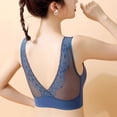 thumbnail image 4 of PEASKJP Plus Size Bras for Women Strappy Sports Bra for Women Nursing Bra, Blue XL, 4 of 5