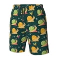 thumbnail image 2 of Yiaed Snails And Butterfies Print Men's Swim Trunks with Lining Quick Dry Sports Shorts Beach Shorts Boardshorts-Large, 2 of 5