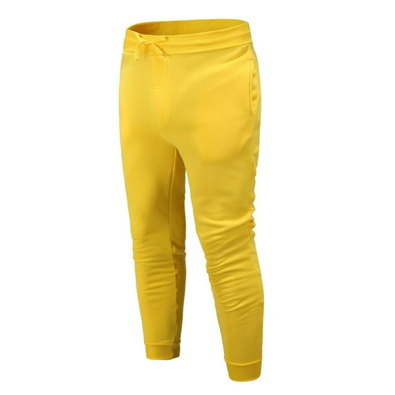 Eashery Men Pants Cargo Relaxed Fit Cargo Pant Stretch Cargo Pant Beach Pants for Men (Yellow,Medium)