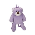 thumbnail image 3 of Mochila de oso de peluche, mochila bonita y suave a la moda para adolescentes y niñas universitarias Púrpura, 3 of 8
