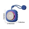 thumbnail image 3 of Lzobxe Portable Speaker Bluetooth 5.3 Wireless Audio Mini Camera Design LED Ambient Light Suction Cup Adsorption Surround Sound Quality Bluetooth Audio, 3 of 8