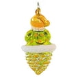 thumbnail image 2 of Christopher Radko Company 5.50In Lucky Cone Curls, Glass, Ornament Pinecone Santa 1012178, 2 of 3