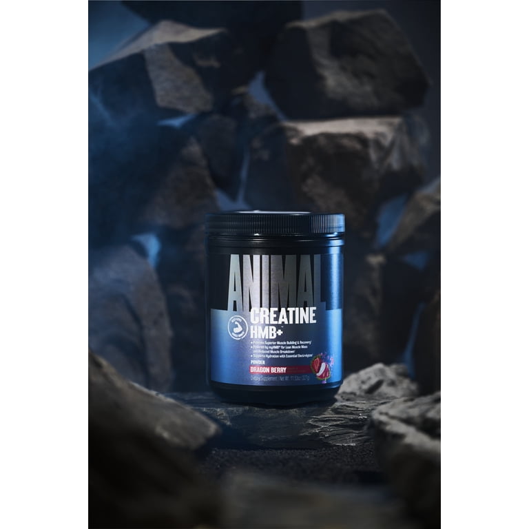 Animal, Creatine HMB Powder, 5g Creatine, 3g myHMB, Electrolytes