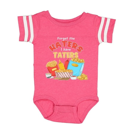 

Inktastic Forget the Haters I Have Taters with Fries and Gift Baby Boy or Baby Girl Bodysuit