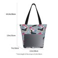 thumbnail image 3 of Balery Christmas Hat Dachshund Bolsa de Hombro con Diseño, Bolsa Grande y Duradera, Bolsa Versátil para Compras, 3 of 6
