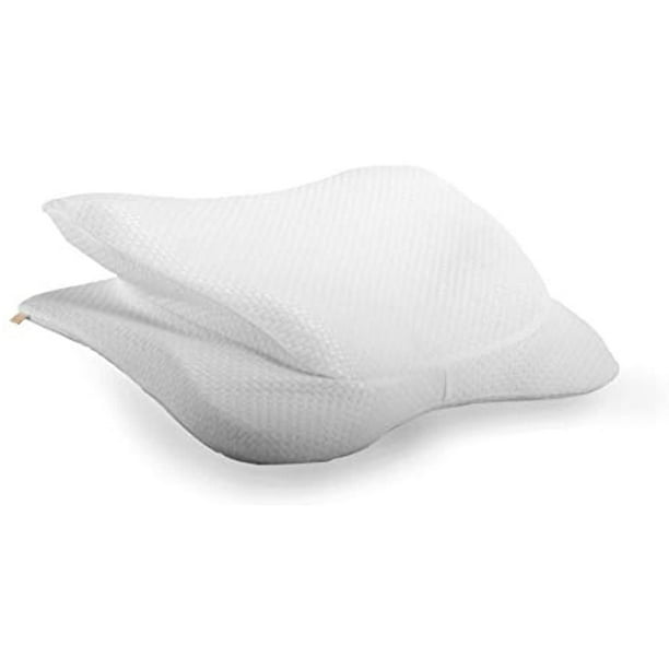 Copper Fit Angel Ultimate Memory Foam Pillow For Side And Back Sleepers White Walmart Com Walmart Com