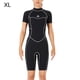 thumbnail image 2 of TureClos Trajes de baño para mujer de 1,5 mm Traje de baño de manga corta ultrafino Traje de baño profesional de secado rápido para hombre cálido para bucear Surf Natación mujer / negro XL TureClos JD733114882, 2 of 7