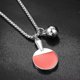thumbnail image 3 of 1pc Table Tennis Bat Design Neck Decoration Necklace Creative Neck Ring, 3 of 5