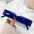 thumbnail image 3 of Retro Small Square Frame Womens Sunglasses With Transparent Colorful Lenses PC Frame Fashion Eyewear Big Frame, 3 of 3