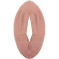 thumbnail image 5 of Wrapables® Winter Warm Knitted Infinity Scarf and Beanie Hat Set, Pink Petal, 5 of 8