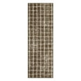 thumbnail image 2 of HOMERRY Plaid Print Runner 2' x 6' for Hallway Modern Washable Throw Rugs for Kitchen Indoor Carpet, Brown, 2 of 5