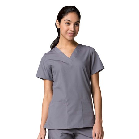 

Red Panda Women s V-Neck Two Pocket Solid Scrub Top