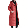 thumbnail image 6 of Abomasnow Womens Fashion Hooded Coat 2025 Quilted Long Puffer Jackets Waterproof Warm Winter Maxi Length Parka Coats Down Jacket, 6 of 9