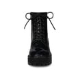 thumbnail image 2 of Unique Bargains Bottines de Combat à Lacets à Plateforme à Bout Rond pour Femmes, 2 of 8