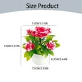 thumbnail image 3 of Hot Pink Artificial Potted Flower Plant for Indoor Outdoor Decor, By Meiiso, Large Inventory!, 3 of 9