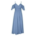 thumbnail image 4 of EGNMCR Robes d'Été pour Femmes Tendance 2024 Robe Décontractée pour Femme Ajustée Plissée Sans Manches à Col Asymétrique Colorée, 4 of 5