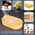 thumbnail image 2 of Bandeja de cubitos de hielo de doble capa y 72 compartimentos con tapa, cuchara para hielo y caja, cubitos de hielo flexibles de fácil liberación, 2 of 5