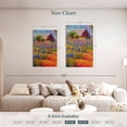 thumbnail image 4 of Elephant Stock Rural Iris Field I Wall Art - Vertical Multi Panel Canvas - Living Room Wall Decor - Nature Multi Panel - Orange And Blue Decor By Marion Rose - 36" x 57", 4 of 8