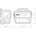 thumbnail image 3 of ToughBuilt XXL Rolling Massive Mouth Tool Bag with Hard Body and Waterproof Base - Heavy-Duty Tools and Supplies Mobile Storage Organizer with Rugged Off-Road Wheels, ClipTech Compatibility, 3 of 5