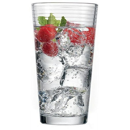 

Palais Glassware Striped Collection; Set of 4 - 17 Oz Highballs