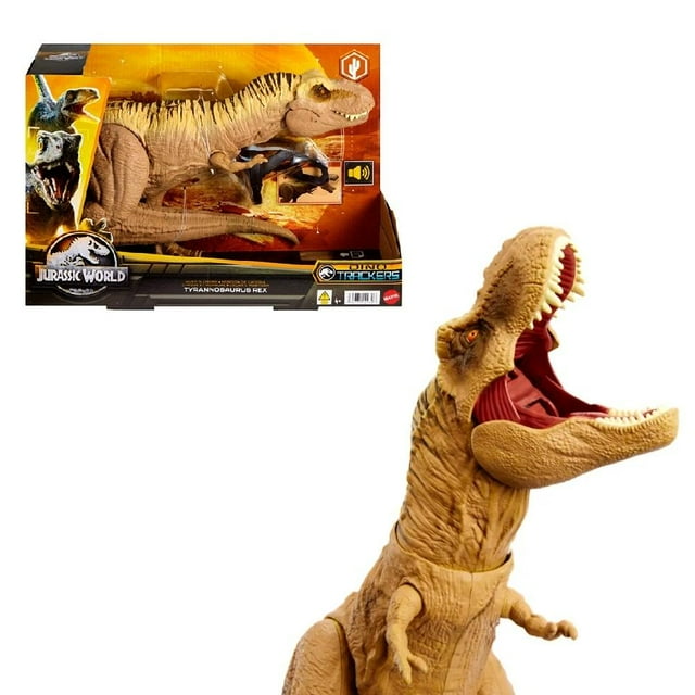 Dinosaurio de Juguete Mattel Jurassic World T.rex Mordedora de Caza
