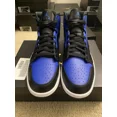 thumbnail image 3 of Ni - ke Ni - ke Air Jordan 1 Mid Black/Hyper Royal-White Mens Size 17 | 554724-077, 3 of 5