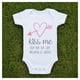 thumbnail image 3 of Pañalero Kiss Me San Valentin Ropa Bebe Manga Corta Blanco, 3 of 4