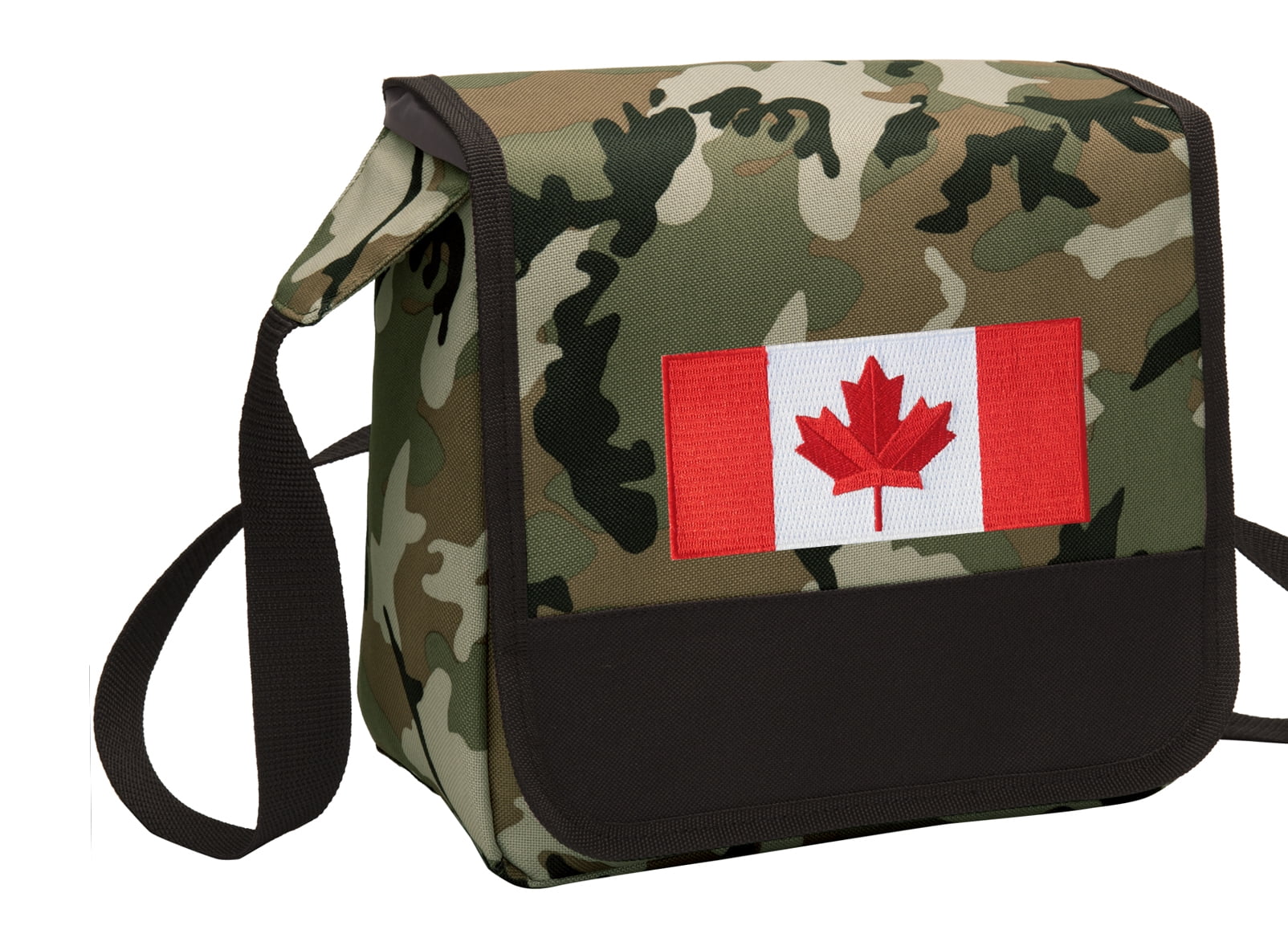 CAMO Canada Flag Lunch Bag Stylish Canada CAMO Lunchbox Cooler for School or Office - Men or ...
