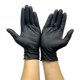 thumbnail image 1 of Guantes desechables de nitrilo, resistentes a productos químicos, sin talco, sin látex, no estériles, aptos para alimentos, negros, medianos,, 1 of 5