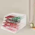 thumbnail image 2 of 120 Compartments Nail Art Organizer, 5 Tier Clear Acrylic Storage Box with Drawers for Nail Gems, Glitters, Sequins | Dust-Proof Jewelry & Craft Organizer for Salon & Home, 2 of 14