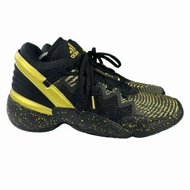 Ad-id-as D.O.N. Issue #2 Donovan Mitchell Basketball Shoes Mens Black Gold Size 8
