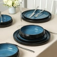 thumbnail image 2 of Stone Lain Lagoon 12-Piece Dinnerware Set Stoneware, Service for 4, Blue, 2 of 6